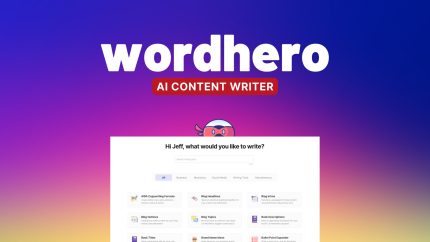WordHero - AI Content Writer - 1Month Plan