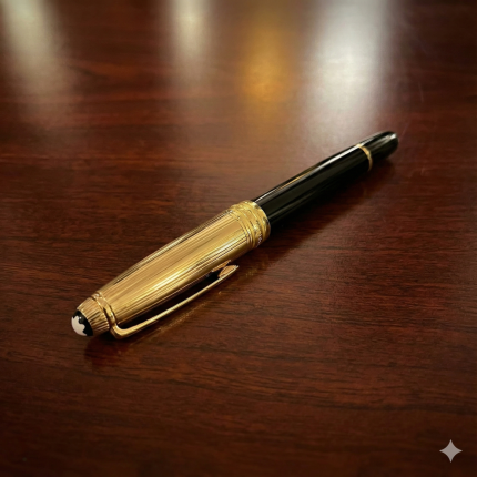 Montblanc Meisterstuck Solitaire Doue P163 Classic Black Gold Rollerball Pen